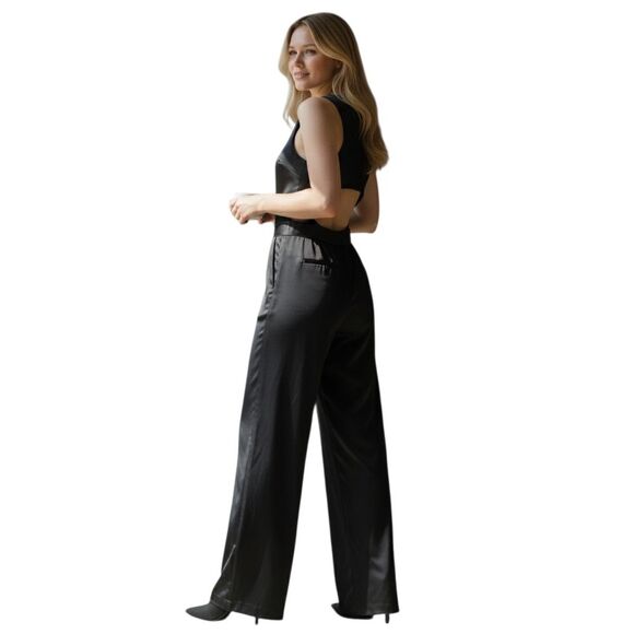 Victoria's Secret Satin Halter Jumpsuit- Size XLarge -EUC $128 retail - Picture 6 of 11